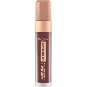 L'Oréal Paris - Les Chocolats 868 Cacao Crush - Ultra Matte Lipstick - Rood - Langhoudende Formule
