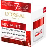 L'Oréal Paris Feuchtigkeitsspendende Tagescréme für Frauen: sorgt für ein strafferes Hautbild & stärkt die Hautschutzbarriere mit Pro-Elastin & Bienenwachs (Cera Alba)Revitalift, 1x 50ml