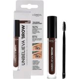 L’Oréal Paris Unbelieva'Brow Langhoudende Waterproof Wenkbrauwgel - 1.0 Ebony - Donker Bruin - 3.4ml