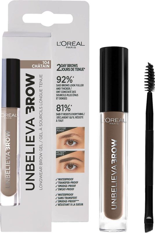L’Oréal Paris - Unbelieva Brow - 6.32 Auburn - Bruin - Langhoudende Waterproof Wenkbrauwgel - 3.4 ml