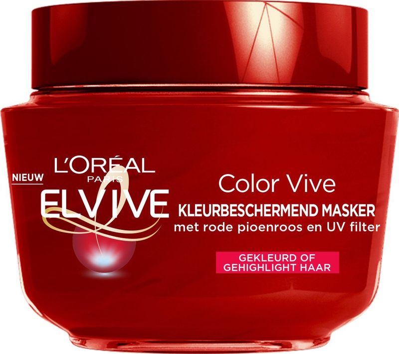 L'Oréal Paris Elvive Color Vive Kleurbeschermend Haarmasker - Gekleurd Haar - 300ml