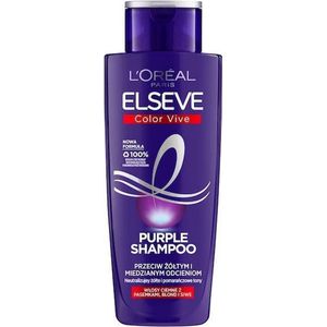 L'Oreal Paris Hair Care Elseve Color-Vive Purple Shampoo voor gekleurd haar, blond, neutraliserend, geel en koper, 200 ml