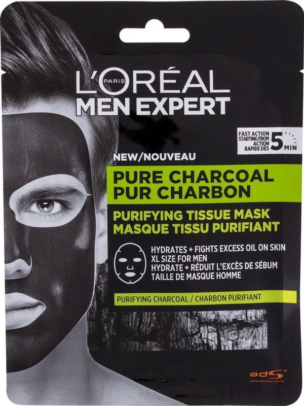 L'Oréal Paris - Men Expert - Gezichtsmasker - Carbon - XL