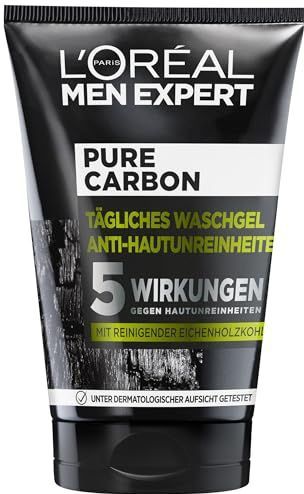 L'Oreal Men Expert - Pure Charcoal - Wasgel - Zwart - Houtskool