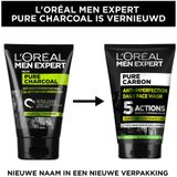 L’Oréal Paris Men Expert Pure Charcoal Gezichtsreiniging - 6 x 100 ml - Voordeelverpakking
