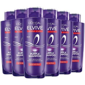 L'Oréal Paris Elvive Color Vive Purple Zilvershampoo Voordeelverpakking - 6 x 200ml