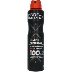L Oreal Paris Expert Men Black Mineral Deoderant - 250ml