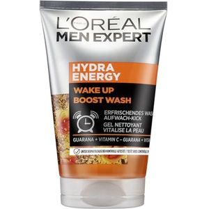 L 'Oréal Men Expert Hydra Energy reinigings- en zeepvrije wasgel, met vitamine C, poriëndiepe reiniging (2 x 100 ml)