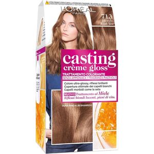 L'Oréal Paris Casting Crème Gloss - 713 Biondo Iced Tea - Haarkleuring voor een IJstheebruine Tint