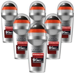 L'Oréal Men Expert - Invicible Man - Deodorant - 6 x 50 ml - Anti-Transpirant