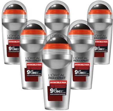 L'Oréal Men Expert - Invicible Man - Deodorant - 6 x 50 ml - Anti-Transpirant