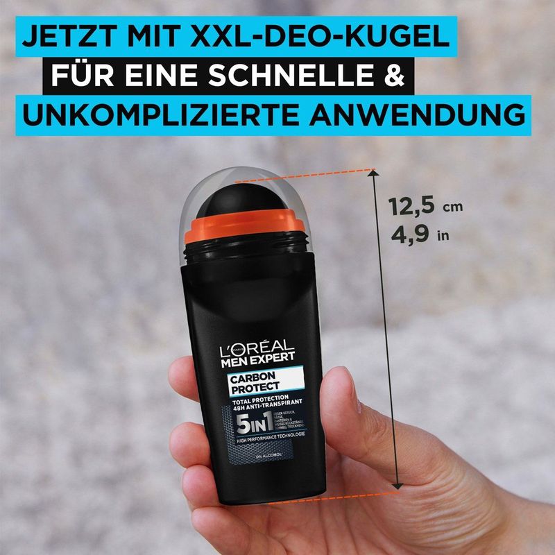 L'Oréal Men Expert - Carbon Protect - Deodorant - 50 ml - 5-in-1