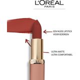 L’Oréal Paris Make-Up Designer Color Riche Free the Nudes Lipstick - 04 No Cage - Bruin - Nude Matte Lippenstift - 3,9 gr.