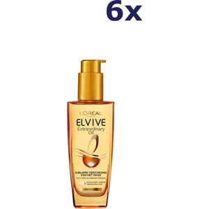 L’Oréal Paris Elvive Extraordinary Oil - Haarolie - Alle Haartypes - 6 x 100 ml - Voordeelverpakking