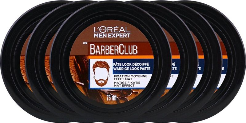 L'Oréal Paris Men Expert Barber Club Wax - Warrige Look - 75 ml - 6x