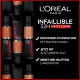 L’Oréal Paris Make-up teint Foundation Infaillible 24H Matte Cover 155 Natural Rose