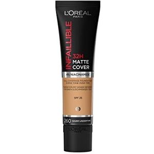 L'Oreal Paris Cosmetics Infaillible 32H Matte Cover Foundation SPF 25 - 30 ml - 260 Warm Undertone