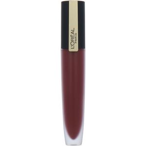 l'Oréal Paris Make Up Rouge Signature Empowereds Roset Vloeibare lippenkleur, langdurige, lichte formule en extra matte afwerking, 142 Treasured