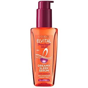 LOréal Paris Elvital - Siliconenvrij haarserum, hittebescherming voor lang en weerbarstig haar, leave-in haarolie met plantaardige eiwitten en cacaoboter, serum