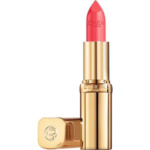 L’Oréal Paris Color Riche Satin Lipstick - 145 L'Adresse - Oranje - Verzorgende lippenstift verrijkt met Arganolie - 4,54 gr