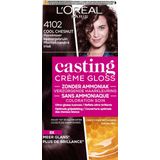 L’Oréal Paris Casting Crème Gloss Parelmoer Kastanjebruin 4102 - Semi-permanente Haarkleuring Zonder Ammoniak