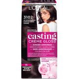 L'Oréal Paris Casting Crème Gloss Donker Parelmoer Asbruin 3102 - Semi-permanente Haarkleuring Zonder Ammoniak