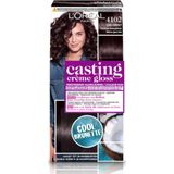 3x L'Oréal Casting Crème Gloss Haarkleuring 4102 Parelmoer Kastanjebruin