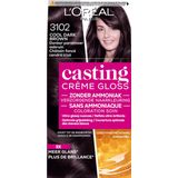 L'Oréal - Casting Crème Gloss - Haarkleuring - Donker Parelmoer Asbruin