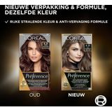 6x L'Oréal Preference haarkleuring 6.21 Zurich - Zeer licht koel bruin