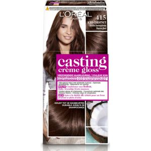 L'Oréal - Casting Crème Gloss - Haarkleuring - 415 As Middenbruin - 6x 50ml