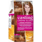 L'Oréal - Casting Crème Gloss - Haarkleuring - Midden Goud Koperblond