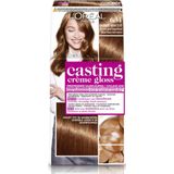 6x L'Oréal Casting Crème Gloss Semi-Permanente Haarkleuring 734 Honey Crumble - Midden Goud Koperblond