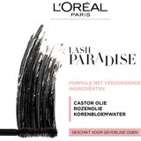 4x L'Oréal Lash Paradise Mascara Intense Zwart 6,4 ml