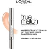 L’Oréal Paris Eyes Cream In A Concealer Verrijkt Met Hyaluronzuur- DW1-2 Ivory Beige