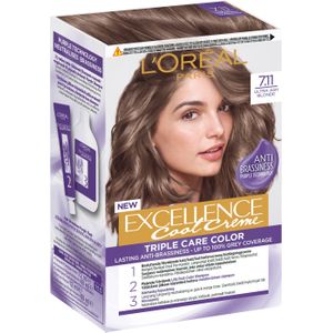 L'Oréal Paris - Excellence 7.11 - Haarkleuring - Ultra Ash Blond - 1 st