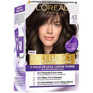 L’Oréal Paris Collectie Excellence Cool Creme Haarkleur 4.11 Ultra Cool Medium Bruin