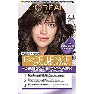 L'Oréal Paris Excellence Cool Crème Inkt Permanent - Tono 4.11 Castaño Ceniza Intenso
