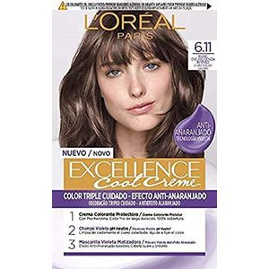 L'Oréal Paris - Excellence Cool Creme - Permanente Tinte - 6.11 Rubio Oscuro Ceniza
