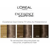 L’Oréal Paris Excellence Cool Creme 7.11 - Ultra Ash Blond - Permanente haarkleuring
