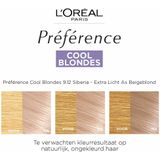 L'Oréal - Préférence 9.12 Siberia - Permanente Haarkleuring - Extra Licht As Beigeblond - 6x