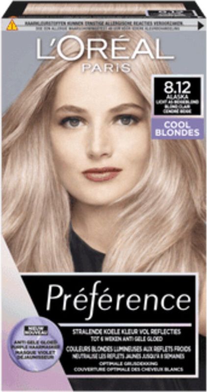 L'Oréal - Préférence 9.12 Siberia - Permanente Haarkleuring - Extra Licht As Beigeblond - 6x