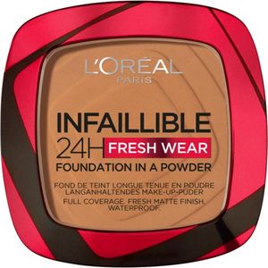 L'Oréal - Infaillible 24H Fresh Wear - Foundation Poeder - 330 Hazelnut