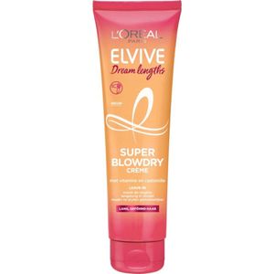 L’Oréal Paris Elvive Dream Lengths Blowdry Cream - Lang, Beschadigd Haar - 150ml