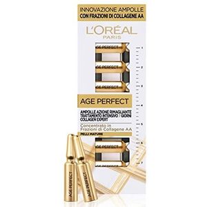 L'Oréal Paris Age Perfect Collagen Expert Ampullen met collageen AA-fracties, intensieve behandeling 7 dagen, voor rijpe huid, 7 x 1 ml