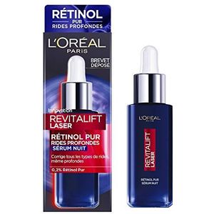 L'Oréal Paris - Retinol Anti-Rimpel Nachtserum - Anti-aging Gezichtsverzorging Speciale Diepe Rimpels - Verstevigende & Soepele Huid - Alle Huidtypes - Revitalift Laser - 30 ml