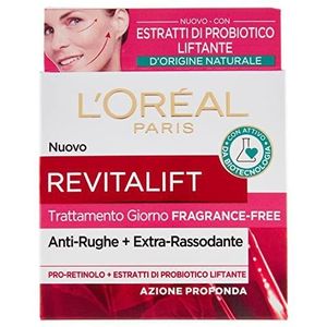 L'Oréal Paris Gezichtscrème dag zonder geur, schone formule zonder geur, anti-rimpel anti-aging werking met probioticum lifting, 50 ml
