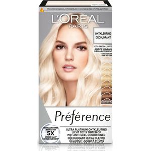 L'Oréal - Preference Ultra Platinum - Ontkleuring - Platinum Blond - 6x