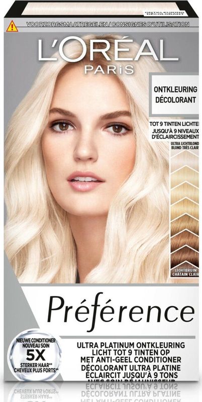 L'Oréal - Preference Ultra Platinum - Ontkleuring - Platinum Blond - 6x