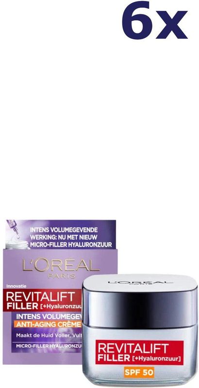 L’Oréal Paris - Revitalift Filler - Anti-Aging Dagcrème - SPF50 - 50ml - Gezichtsverzorging