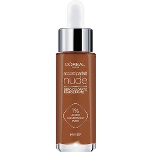 L'Oréal Paris - Accord Parfait Nude Tinted Serum Foundation - 8-10 Deep